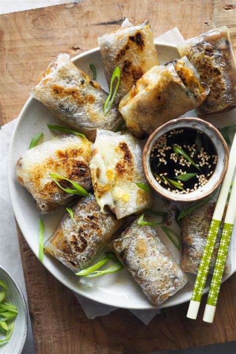 Crispy Baked Vegetable Spring Rolls With Phyllo Dough Paulas Apron