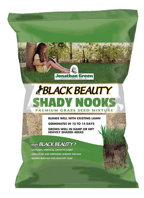 Jonathan Green Black Beauty Shady Nooks Mixed Full Shade Grass Seed 25 Lb