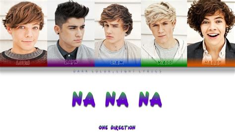 One Direction Na Na Na Lyrics Color Coded ENG ESP YouTube