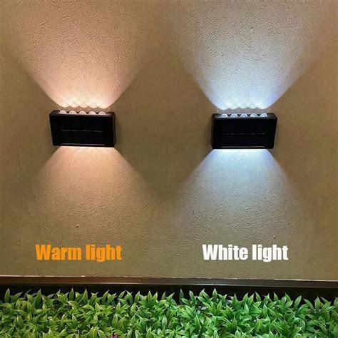 Buy 10 LED Solar Wall Lamp Outdoor Waterproof Up And Down Luminous