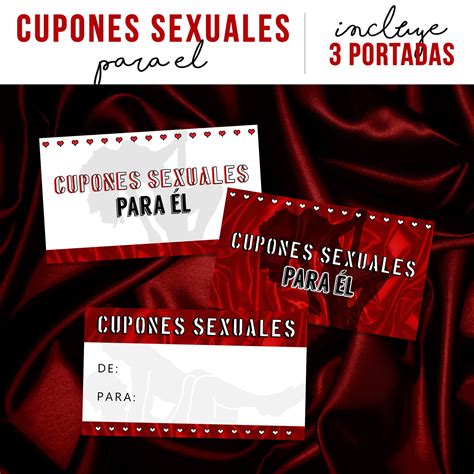 Vales Sexuales Para Él Cupones De Sexo Imprimibles Regalo Etsy