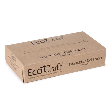 Bagcraft Packaging 016010 10 X 10 34 Ecocraft Interfolded Dry Wax