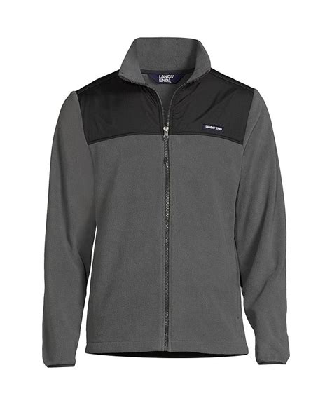Lands End Mens Fleece Full Zip Jacket Macys
