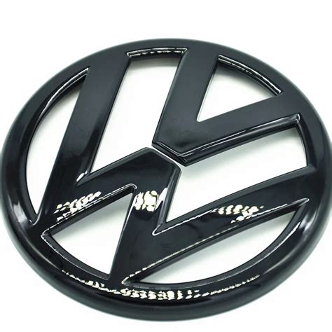 Free Shipping Gloss Black Rear Boot Trunk Badge Emblem For Volkswagen