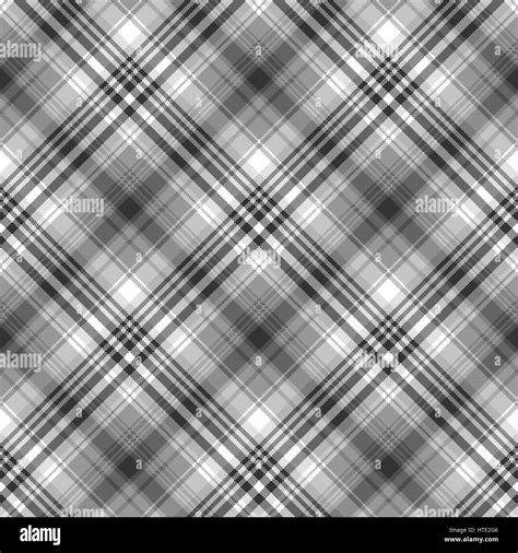 Gray Black White Pixel Check Plaid Seamless Pattern Vector Illustration Stock Vector Image