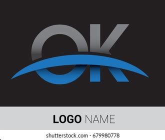 Ao Initial Logo Company Name Colored Stock Vector Royalty Free