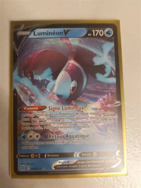 CARTE POKÉMON LUMINÉON V 040 172 EB09 Epée Bouclier Stars Etincelantes