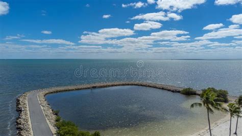 Aerial View Of Part Of The Island Of Key Largo Stock Photo Image Of