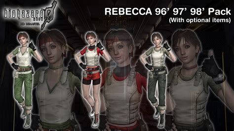 Re0 Hd Remaster Rebecca 96 97 98 Pack Xps By 972otev On Deviantart