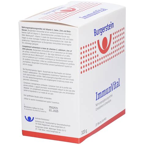 Burgerstein Immunvital St Redcare Apotheke