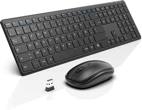 Clavier Souris Sans Fil Combin S Wisfox G Mince Silencieux Ensemble