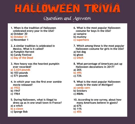 15 best free printable halloween trivia quizzes – Artofit