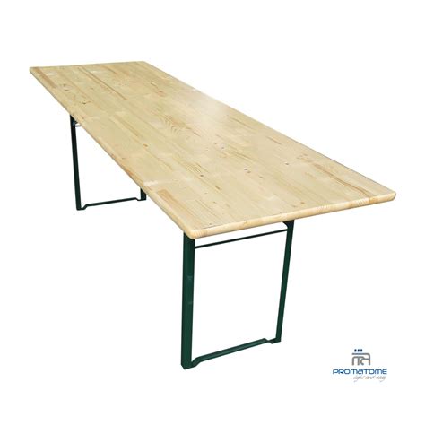 Table Brasserie Bois Vernis X Cm Promatome