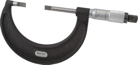 Starrett 1 To 2 Mechanical Satin Chrome Coated Blade Micrometer