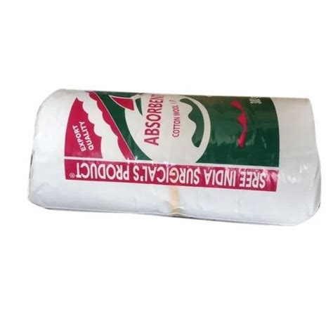 White Plain Absorbent Cotton Wool Packaging Size G Gsm At Rs