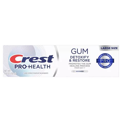 Crest Pro Health Gum Detoxify And Restore Whitening Shop Toothpaste At H E B