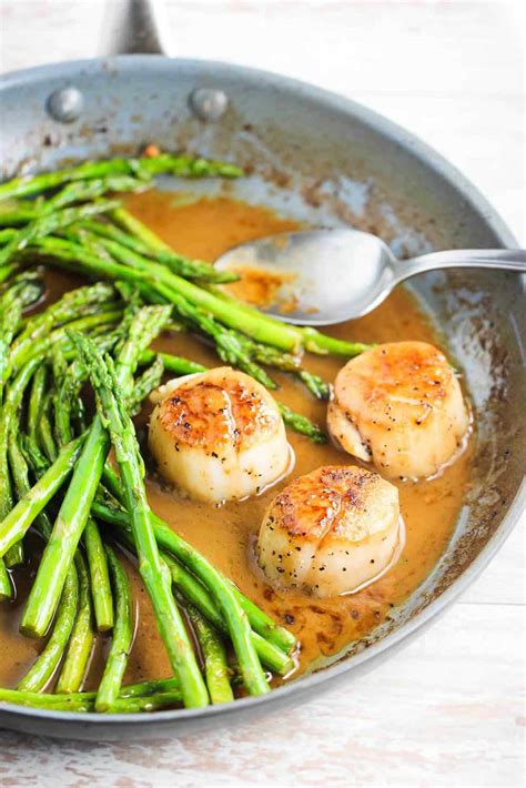 Seared Scallops With Asparagus Recipe How To Feed A Loon