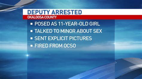 Report Okaloosa Deputy Arrested For Trying To Lure 9 Year Old For Sex