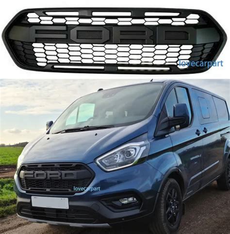 For Ford Transit Custom Grill 2018 2021 Raptor Style Trail Sport Bumper Grille £14699 Picclick Uk