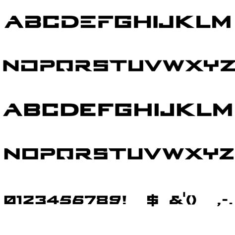 Terminator Genisys Font - 185 Beautifully Designed Characters