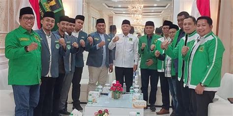 Plt Ketum PPP Terima Ikatan Pelajar NU Beri Pesan Soal Pemilu 2024