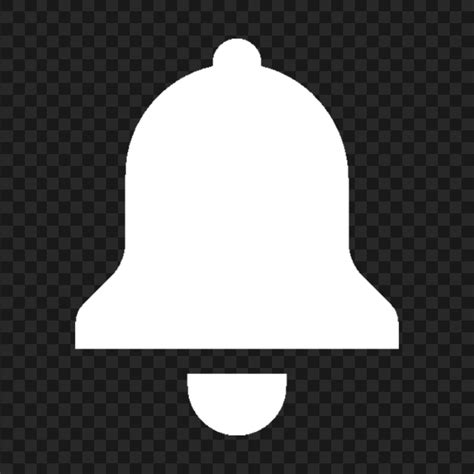 White Notification Bell Icon Transparent Background Citypng