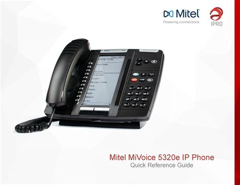 Mitel Mivoice 5320e Quick Reference Manual Pdf Download Manualslib