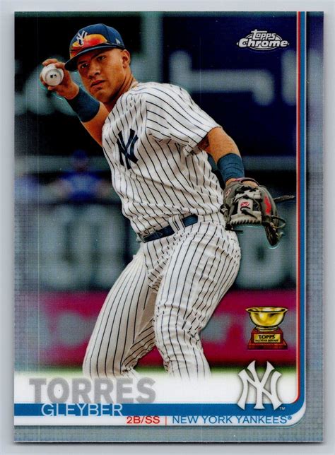 2019 Topps Chrome 86 Gleyber Torres Rookie Cup New York Yankees