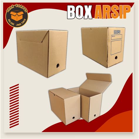 Jual BOX ARSIP 38x19x28 Cm Box File Box Dokument Kardus File