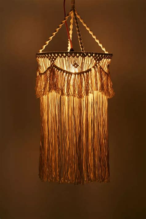 Evie Fringe Pendant Light Urban Outfitters