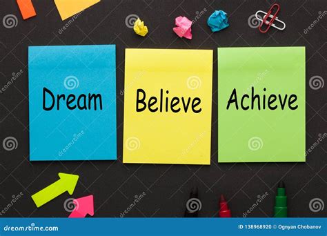 Dream It Believe It Achieve It Motivation Quotes Inspirational