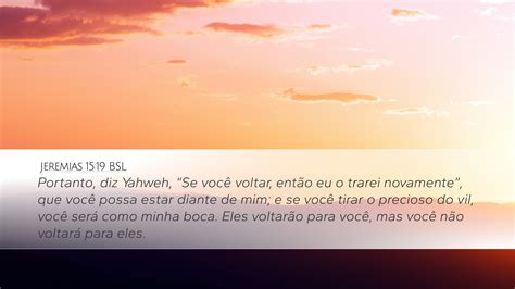 Jeremias Bsl Desktop Wallpaper Portanto Diz Yahweh Se Voc