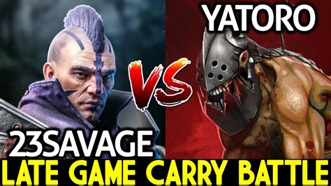 YATORO Lifestealer VS 23SAVAGE Late Game Carry Battle Dota 2 YouTube