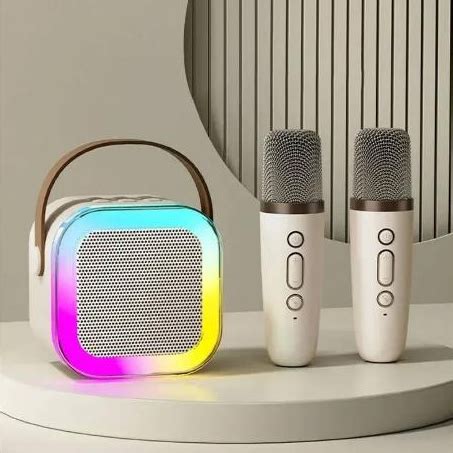 Alto Falante Caixa de Som K12 Microfone Duplo Karaokê Bluetooth Speaker