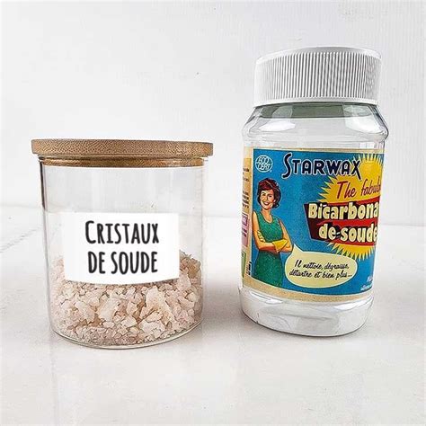 Cristaux de soude et bicarbonate de soude quelles différences et