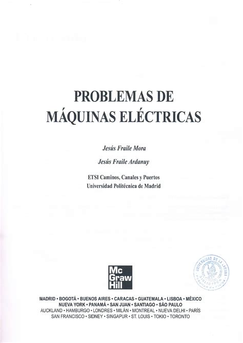 Problemas De Maquinas Electricas Schaum Jesus Fraile Mora Ardanuy