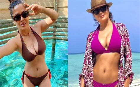 Salma Hayek Sorprende Al Mundo Con Su Bikini En Las Redes Sociales