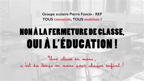 Pétition · Non à La Fermeture Dune Classe De Cp Au 4 Pierre Foncin