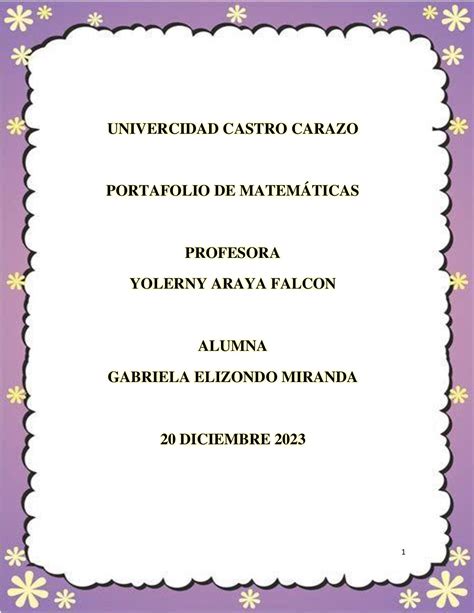 Calam O Portafolio De Matem Ticas