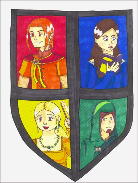 The Four Hogwarts Founders By Mangaeyes On Deviantart