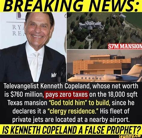 Mansion Al Televangelist Kenneth Copeland Whose Net Worth Is 760