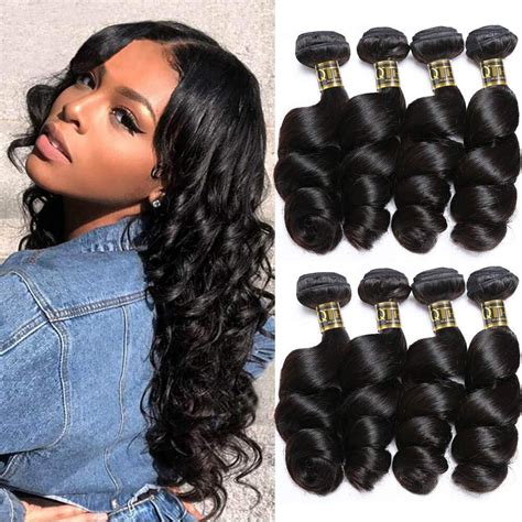 Amazon Qthair A Brazilian Loose Wave Human Hair Bundles For