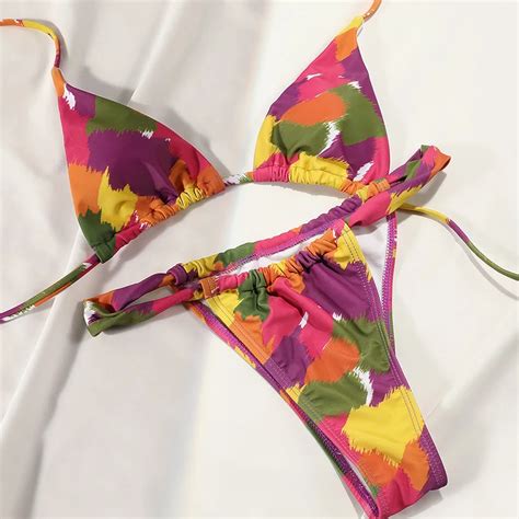 Miyouj Sexy Floral Print Swimwear Flawless Bikini Trimmer Push Up Swimsuit Biquini Beach Bathing