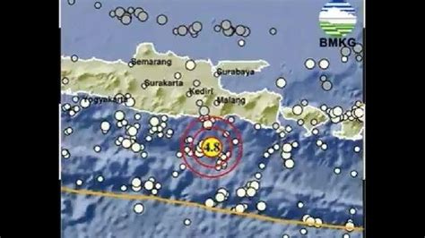 Gempa Terkini Di Jawa Timur Bermagnitudo Guncang Malang Pusat