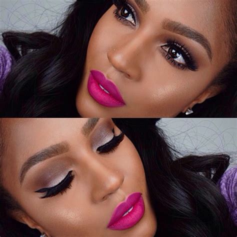 Pin By Nicole Kilafwa On Makeup Lipstick For Dark Skin Pink Lipstick Pink Lips