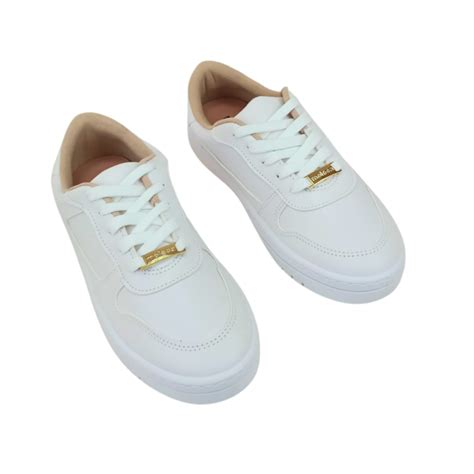 T Nis Casual Moleca Napa Sardenha Neo Branco Feminino Branco