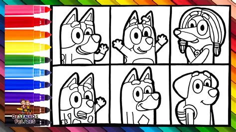 Desenhos De Bluey 2 Para Colorir E Imprimir🙏 Descubra Um Mundo De