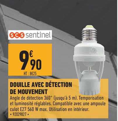 Promo Douille Avec Détection De Mouvement chez Brico Cash iCatalogue fr