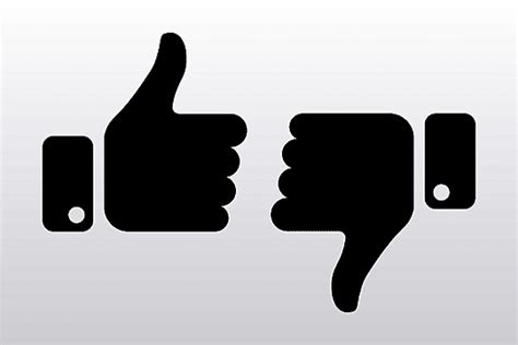 Thumbs Up Down Vector Hd Images Thumbs Up And Down Symbol Color Ok