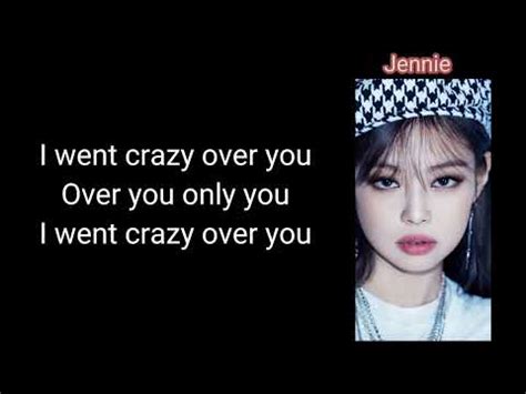 Blackpink Crazy Over You Easy Lyrics Youtube